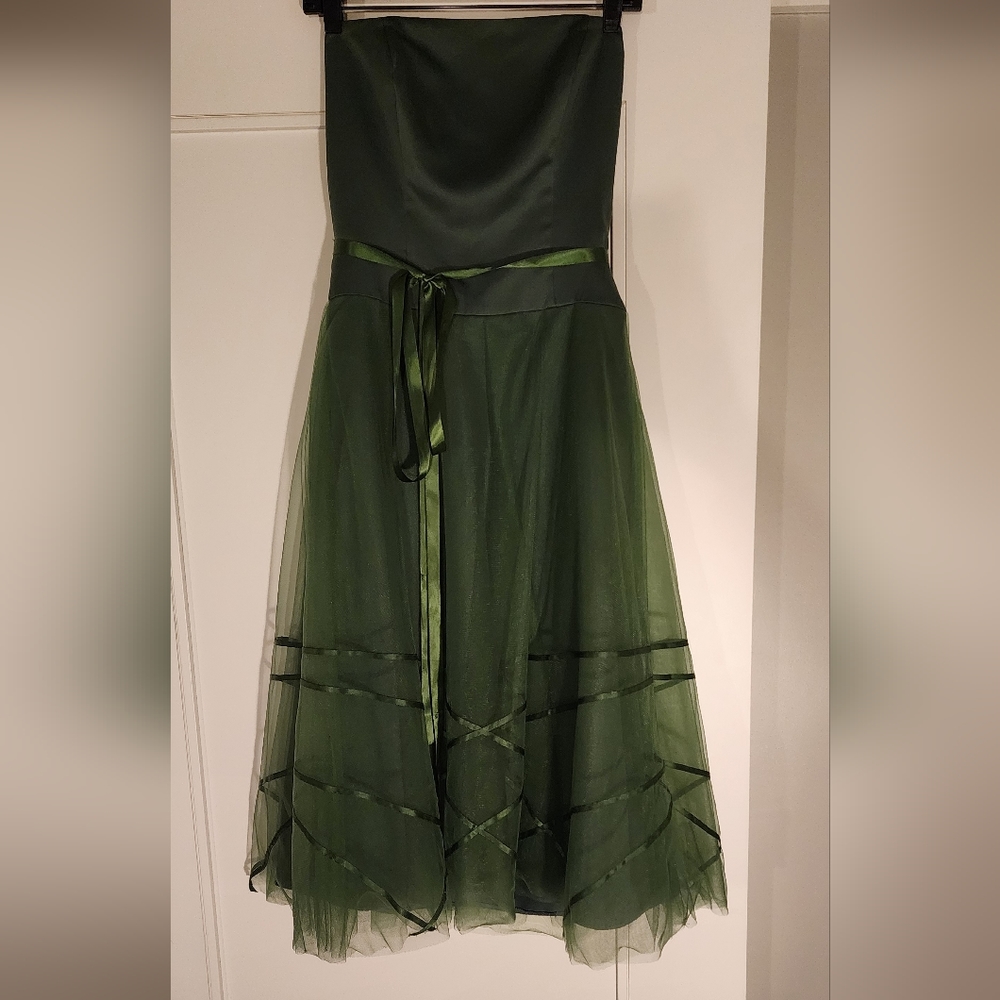 Green Strapless Dress